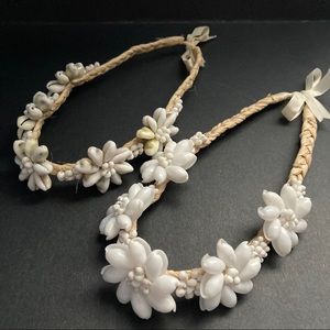 2 Raffia necklaces